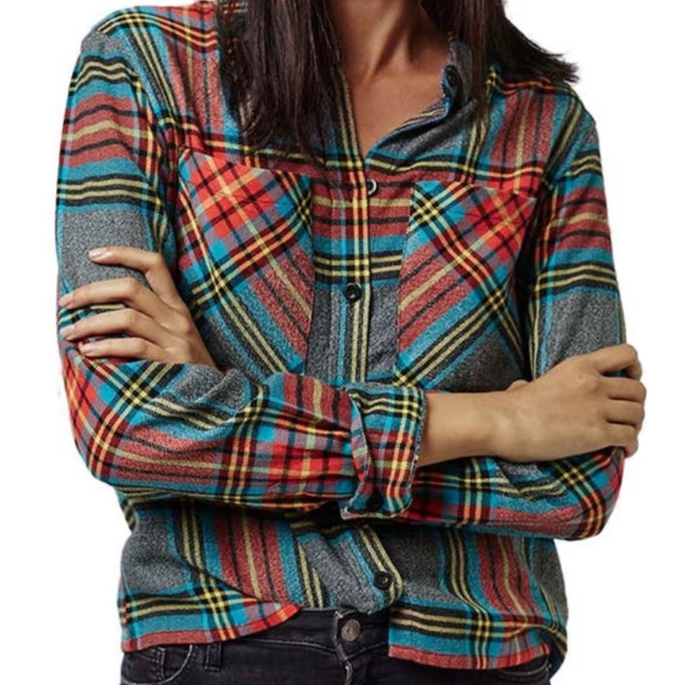 Topshop tartan plaid shirt